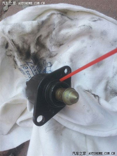怠速不稳,自己动手清洗节气门怠速马达。申精
