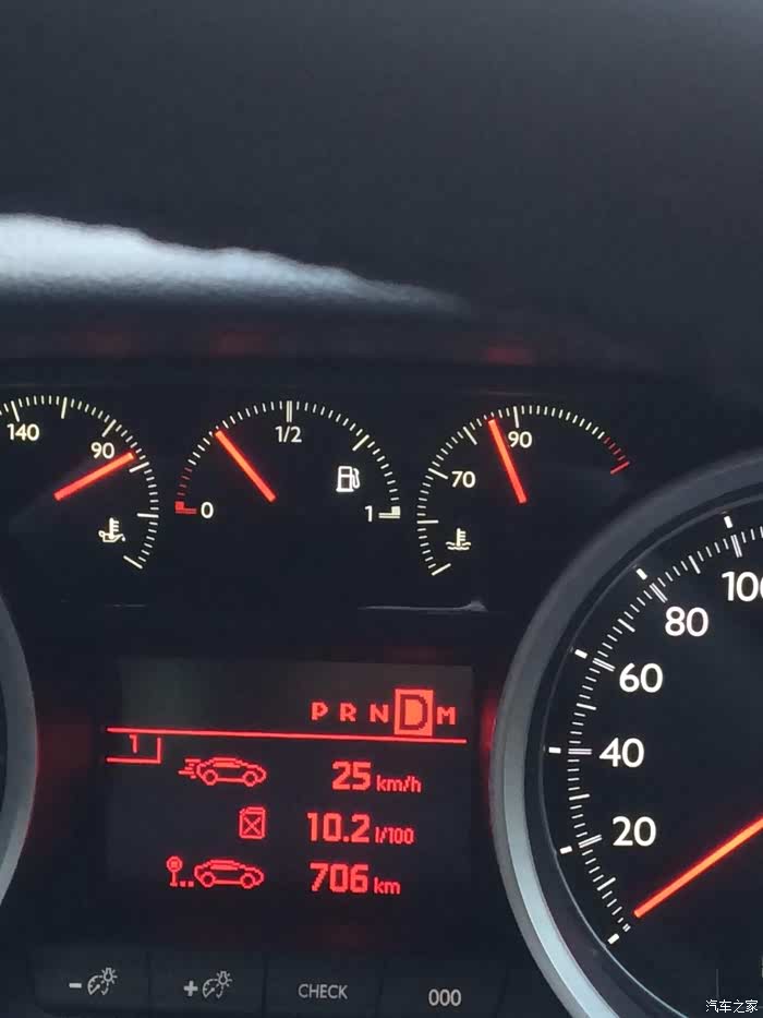 【图】为什么最近水温油温上不了90度.1.6t_标致508