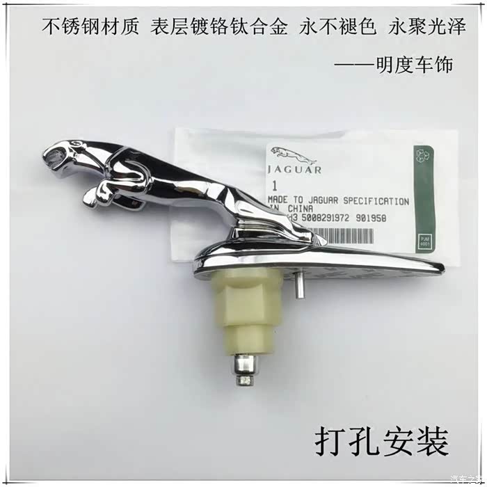 捷豹xf 车头标豹子 购买粘贴的好还是钻孔的好高清图片