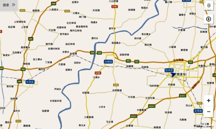 6657 | 回复: 17 山东论坛 东明至长垣高速公路的具体走向  百度地图图片