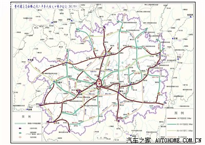 贵州高速路网,铁路规划网,基本完备!交通大发展!