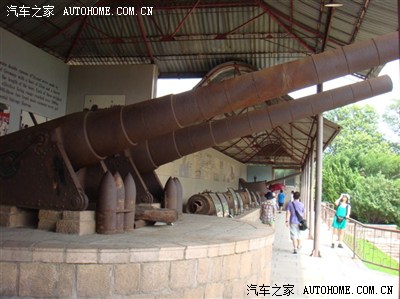 出水的定远舰舰炮