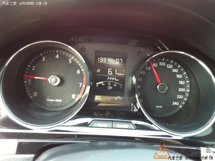 【图】宝来 2013款 1.4T DSG 舒适型 油耗