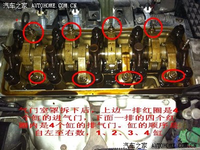 雪铁龙c2,206,207 1.4 mt 调发动机气门间隙图解