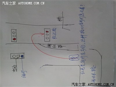 三岔路口怎么看交通灯?