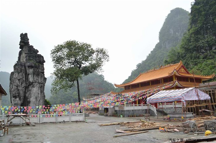 神秘的中国弄拉,在建的广西普陀寺