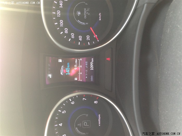 【图】最新胜达油耗显示