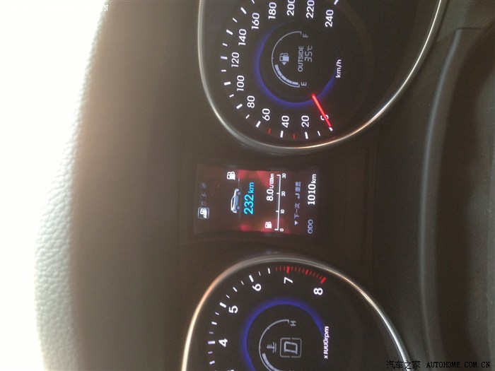 【图】最新胜达油耗显示