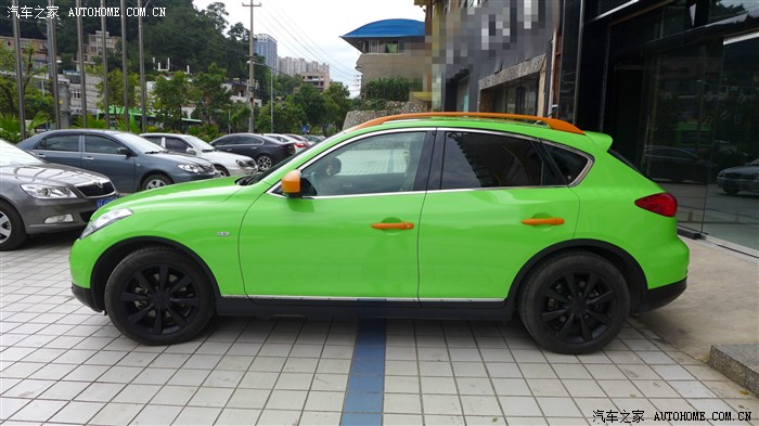 【图】==英菲尼迪EX25==全车==水果绿==贴膜