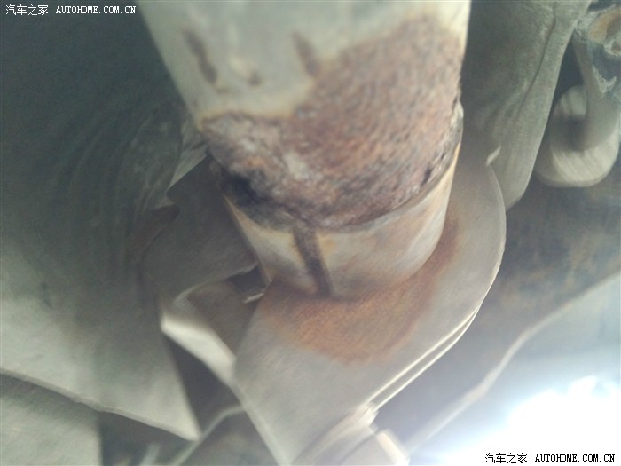 【图】排气管中段烂穿漏气,现在车车也是看病