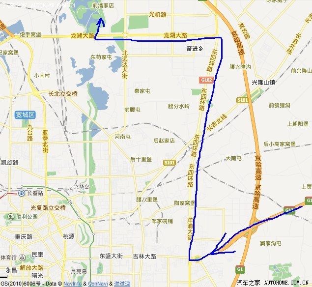 吉林市去长春北湖湿地公园怎么走