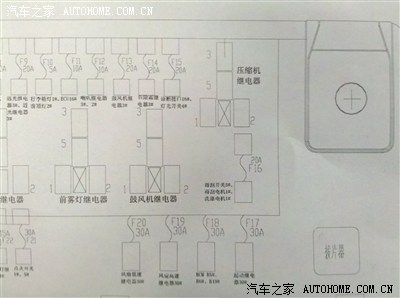 12款保险丝继电器位置图找到啦(图片已上传)全心全意为车友服务