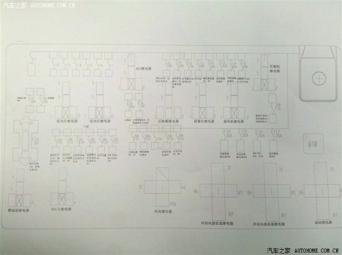 12款保险丝继电器位置图找到啦(图片已上传)全心全意为车友服务