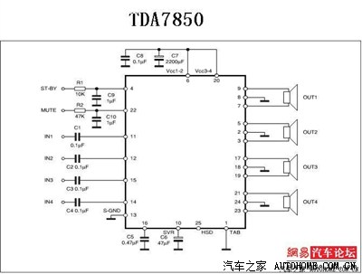 舒适版cd改tda7850真是太容易了,喜欢折腾的可以上