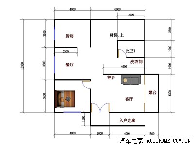 2014房事系列:较精确的尺寸标注及室内效果图,欢迎指点,谢谢