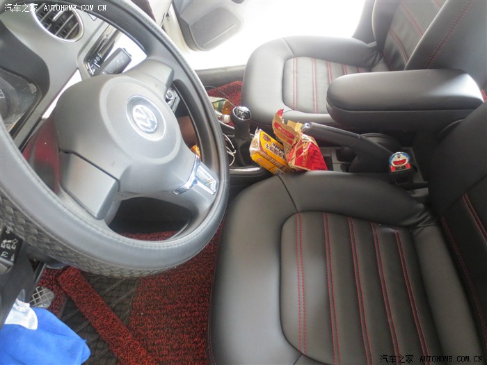 【图】新捷达(黑皮红线)内饰改装效果图