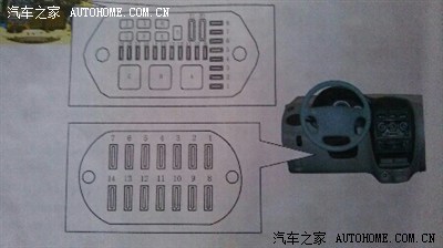 跪求东安465发动机的保险盒上的保险指示图