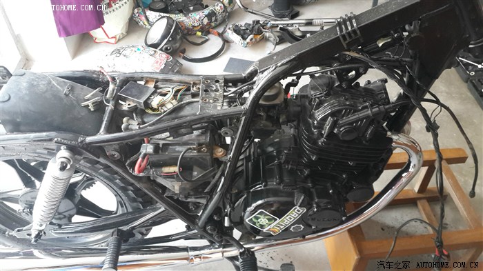 【图】闲的蛋疼,买报废gn250,再改_摩托车论坛