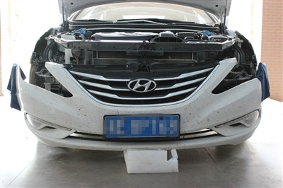 【图】13款2.0豪华版小八长沙改灯_索纳塔八