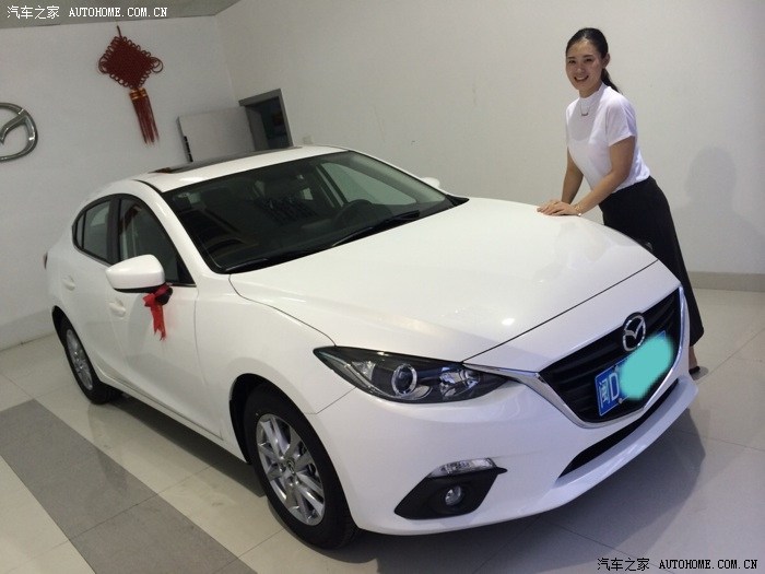 5自豪珠光白提车_马自达3 昂克赛拉论坛_汽车之家论坛