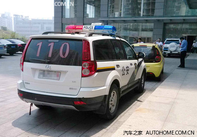 中国人用中国车,今天见到h5的警车,感到骄傲