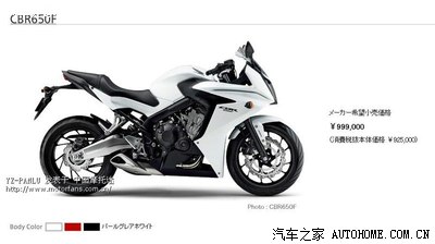 honda cbr650f 要多少人民币?