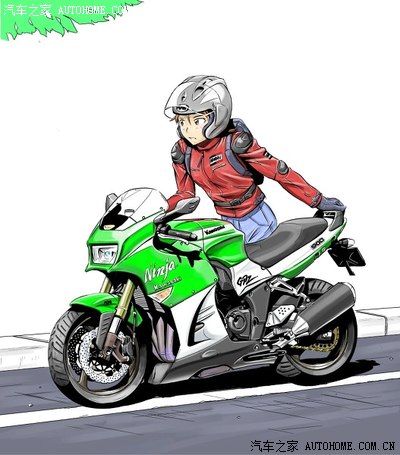 摩托车漫画3 之美女赛车手