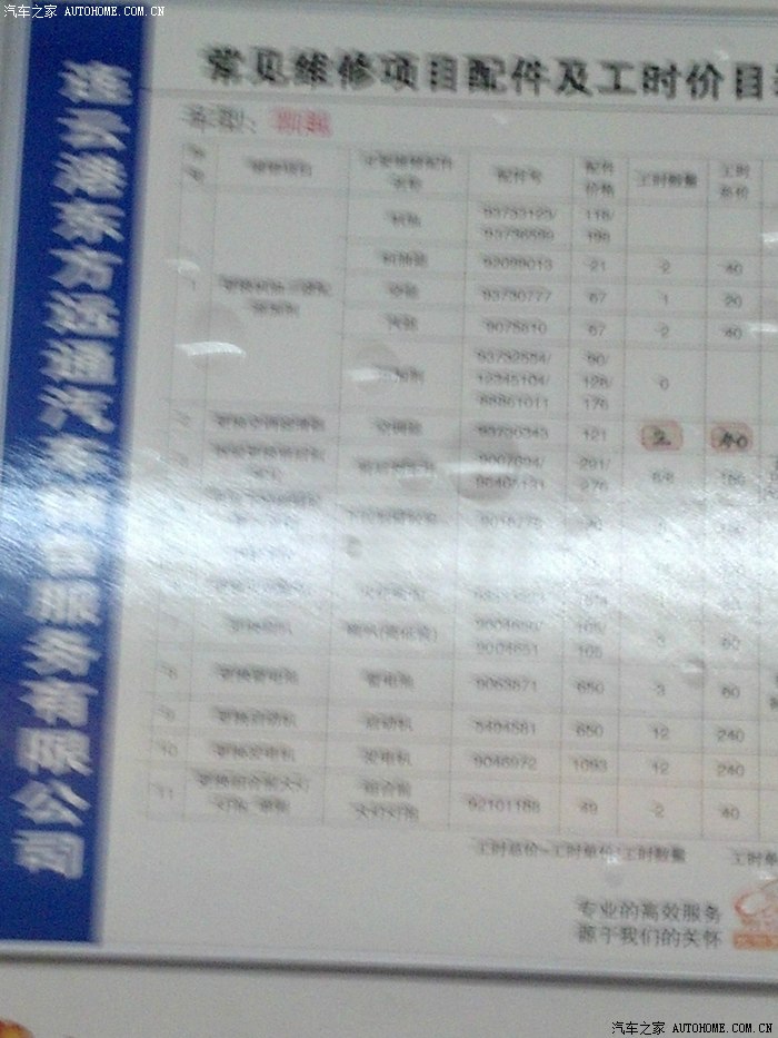 乄8.15二保完成(2013款凯越),附别克4s保养价目表