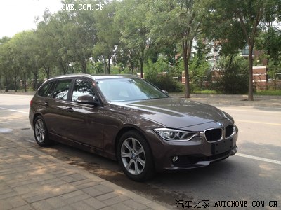 【bmw 320i 旅行款 闪晶棕 黑内 提车作业】