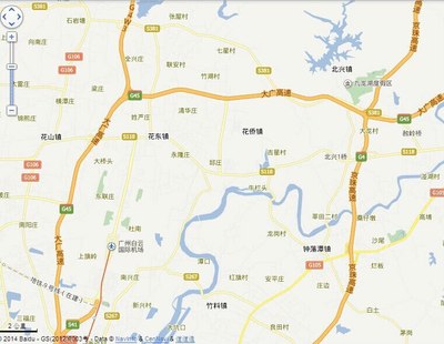 再上广乐;   三, 如果机场和京珠都塞车,就走105国道,过太和,从竹料或