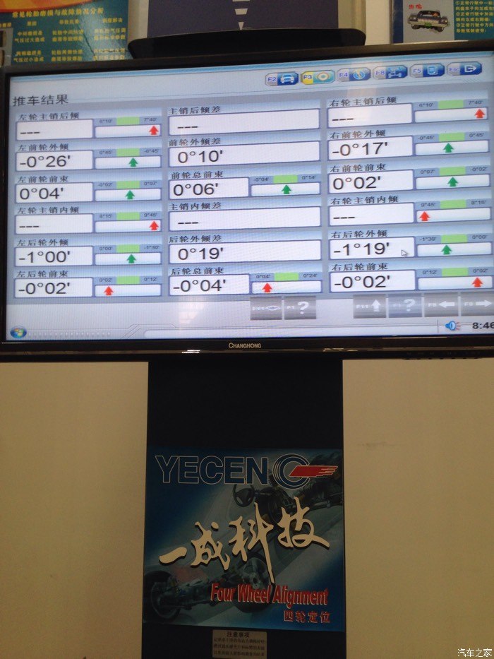 【图】原厂四轮定位数据_锐志论坛_汽车之家论坛