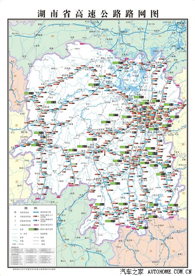 【新增怀通高速】湖南高速公路路网图(高警1月16日版)