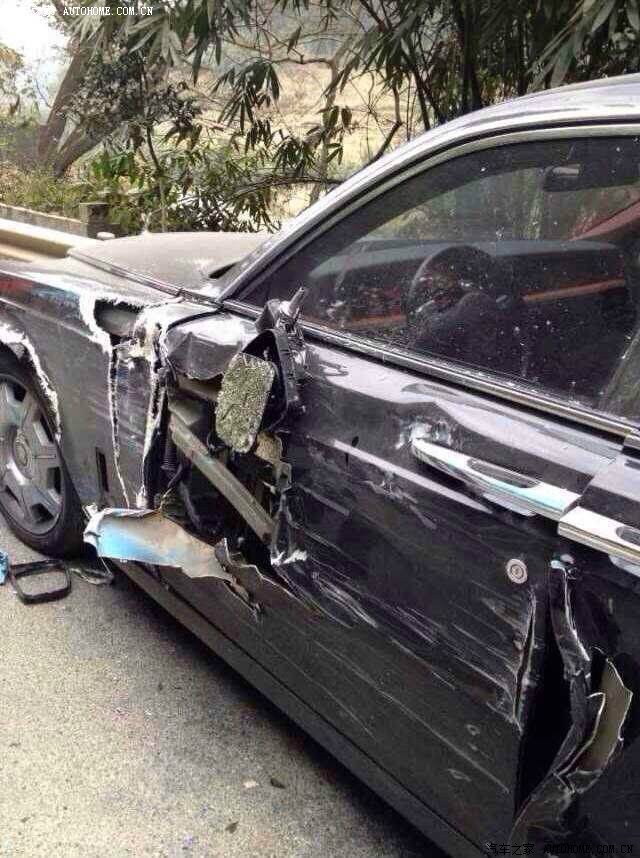【图】桂林龙胜 澳牌劳斯莱斯被撞 .
