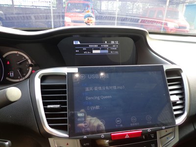 【图】九代雅阁2.0改装双屏独立显示导航