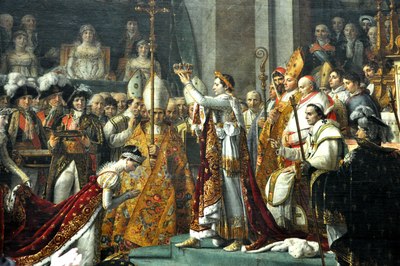《拿破仑一世加冕大典》是雅克·路易·大卫于1805-1807年期间创作的