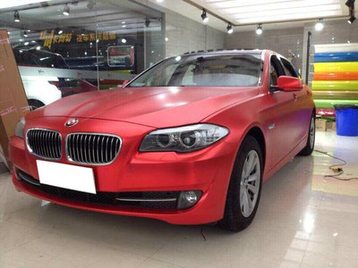 bmw525 stm 亚光电镀红 连宝马的标都变成红色了