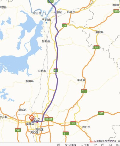 求潍坊到长沙路线