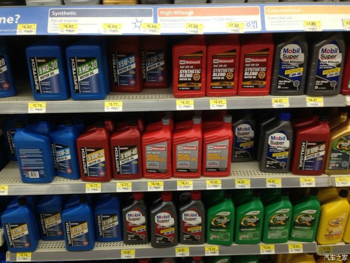 【图】看看国外的沃尔玛卖的都是啥机油