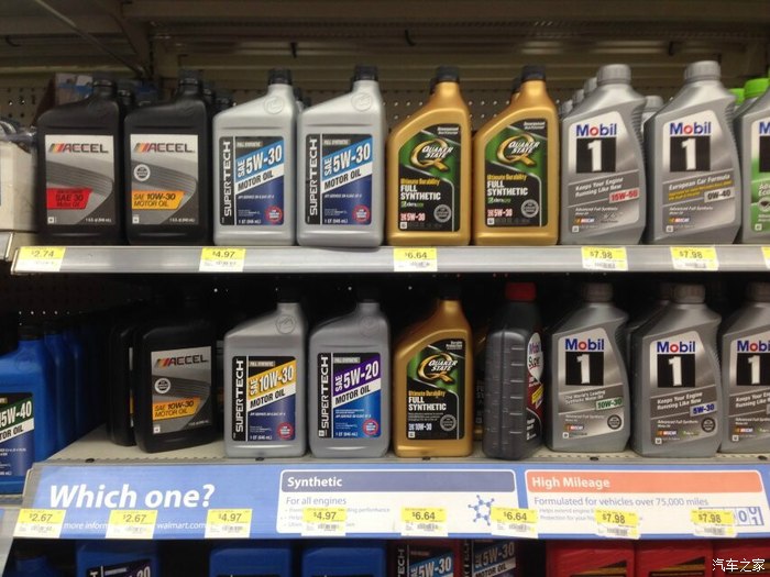 【图】看看国外的沃尔玛卖的都是啥机油