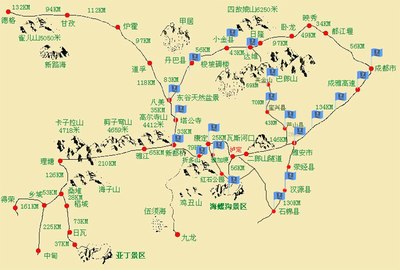 本次总行程:成都--雅安--汉源-海螺沟--康定--折多山--新都桥--塔公