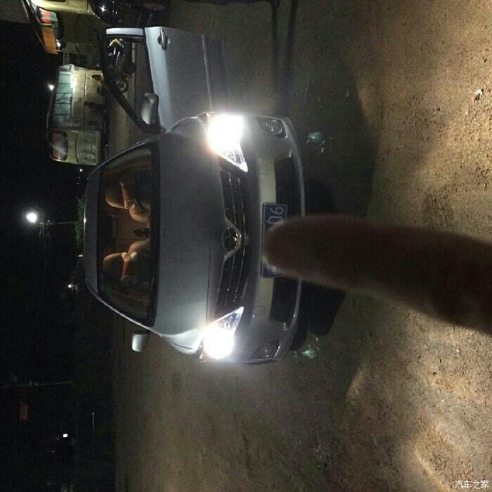 【图】11款卡罗拉改装海拉5透镜大灯