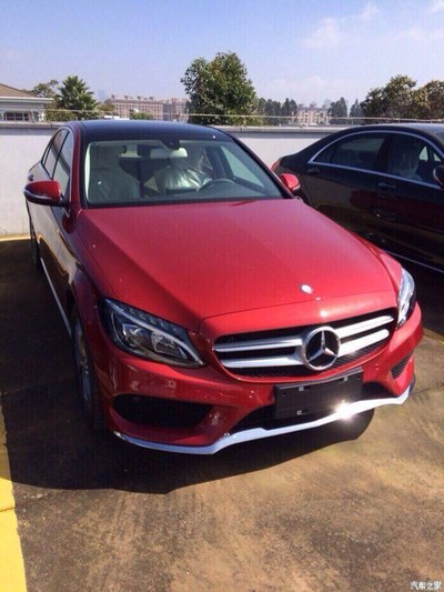 求C200L运动大标 外红 内黑提车作业