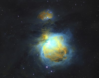 m42(ngc 1976)是位于猎户座的发射和反射星云,也就是著名的猎户座大
