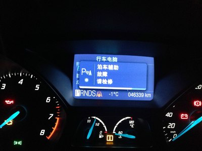 附上故障时的行车电脑照片.