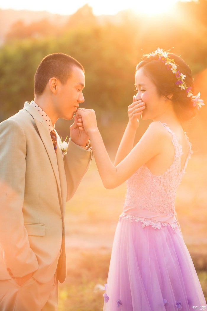 幸福的降临 我与女神婚纱照