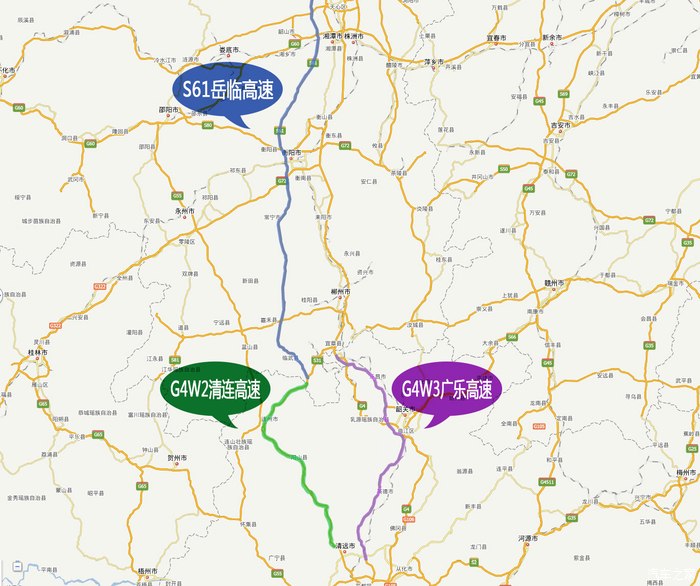 【图】北上,清连高速+岳临高速?还是广乐高速