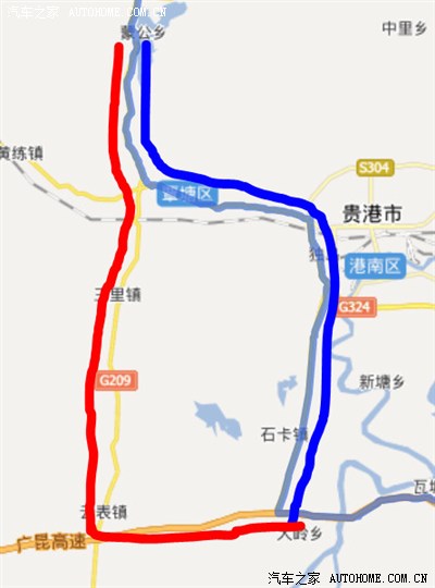 【求贵港车友指路】过节从高速回蒙公,从云表还是贵港