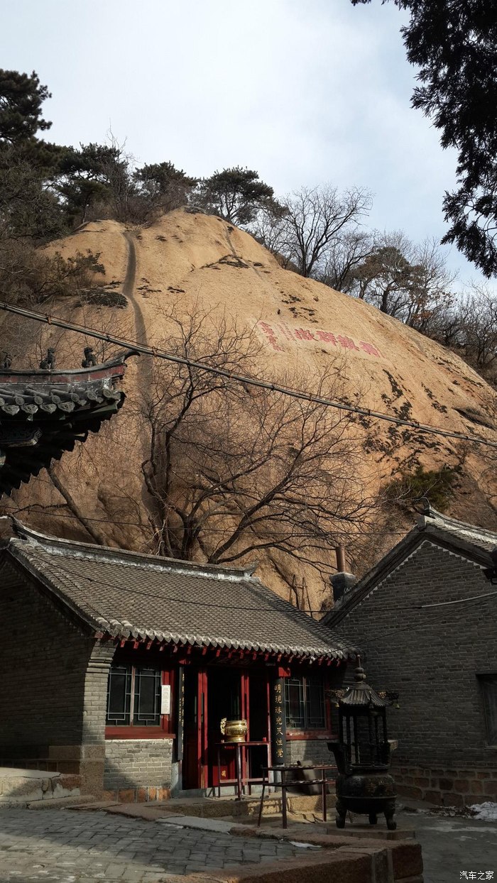 元旦游千山祖越寺圆通观