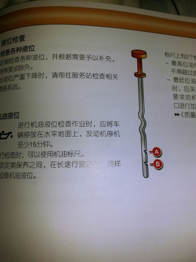 2015/01/08 21:24:31 发表在 主楼  今天提的车,回家看机油尺油液刚好