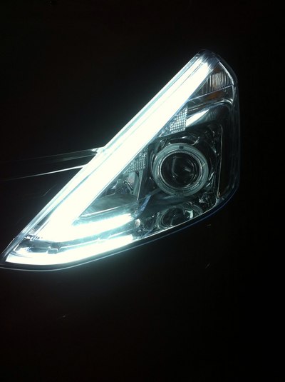 新骊威提车后改透镜 多图!